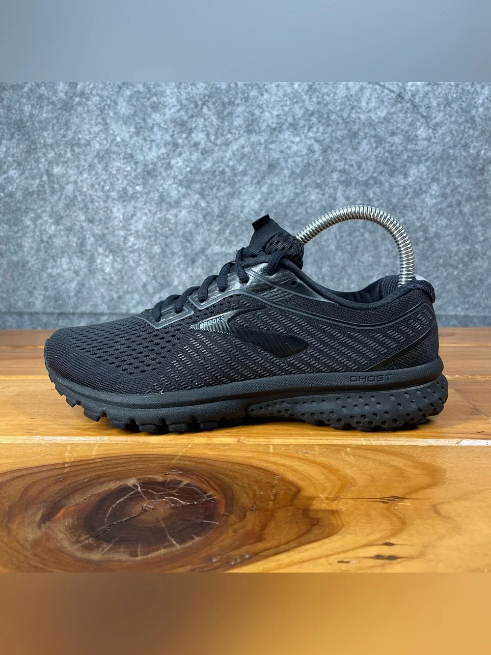Brooks Ghost 12 Womens Size 7 B Black Gray Running Shoes Sneakers 1203051B040 - Picture 11 of 16
